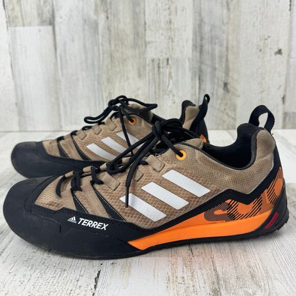 Adidas Terrex Swift Solo 2 Approach Hiking Shoes Men's 11 Beige Orange - Picture 5 of 10
